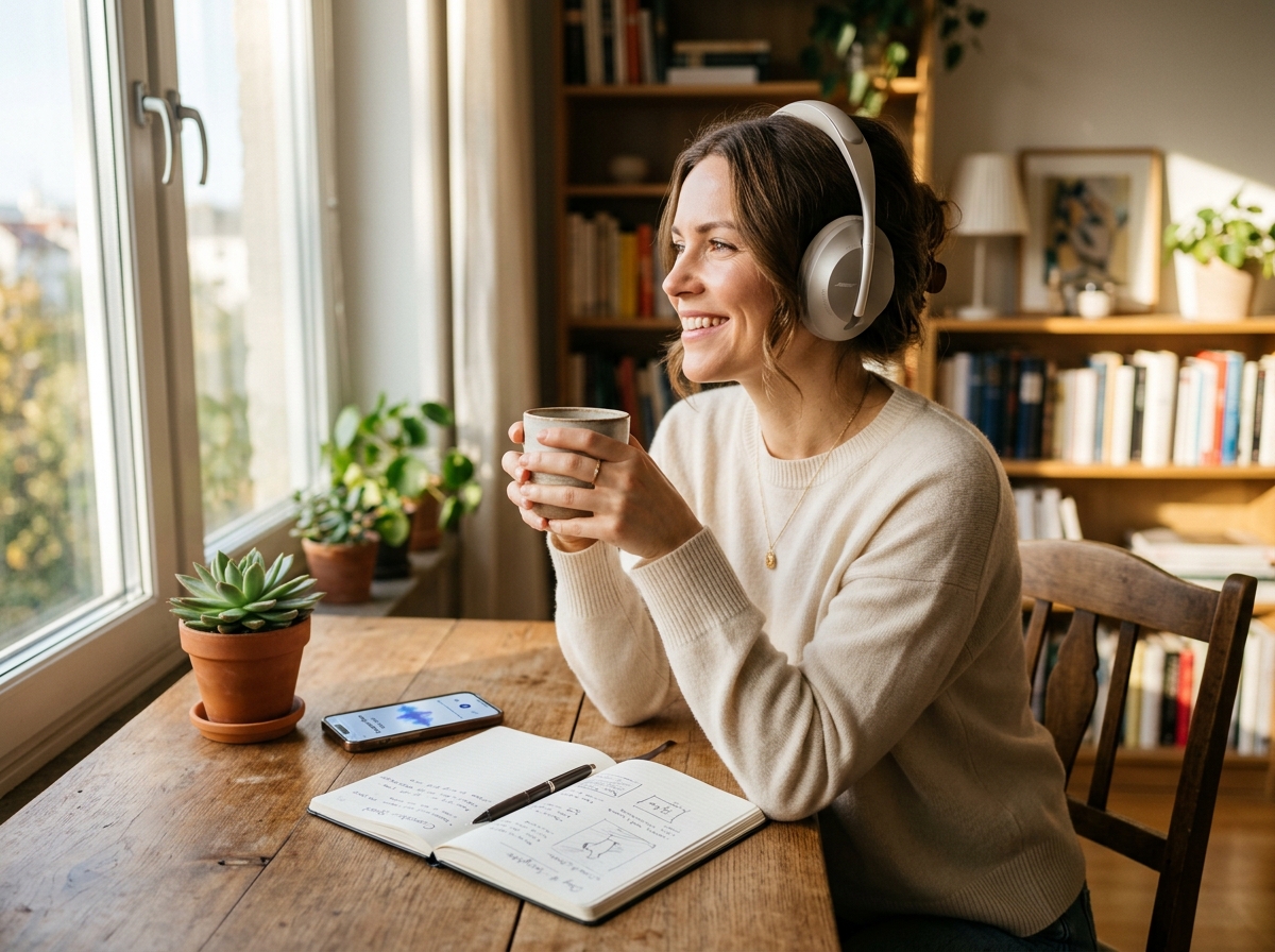 Learner mastering conversational English in professional setting
